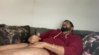 Smoking, High on, jerking off until cumming, Rodrik having fun alone