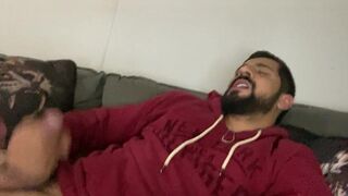 Smoking, High on, jerking off until cumming, Rodrik having fun alone - 13 image