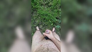 Leaving Clothes Behind To Cum In A Field - 12 image