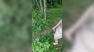 Leaving Clothes Behind To Cum In A Field - 8 image