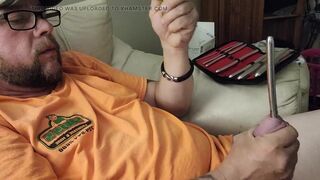 Sounding my cock till I cum with 9-10mm rod - 9 image