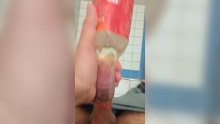 xTreme Bottle fucking with cum in water - 13 image