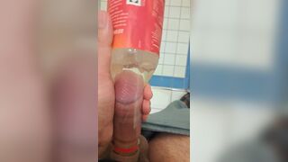 xTreme Bottle fucking with cum in water - 15 image
