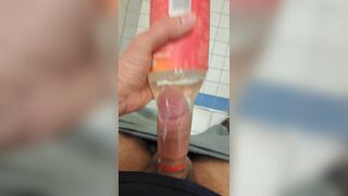 xTreme Bottle fucking with cum in water - 2 image