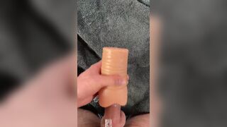 Amateur POV chastity cage sex toy anal cumshot - 8 image