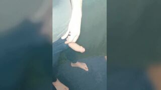 sportsman got excited and decided to masturbate the dick in the sports locker room