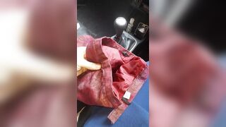 Formal skirt lining fill up with cum