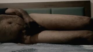 Bedroom in the night night dress with dick play