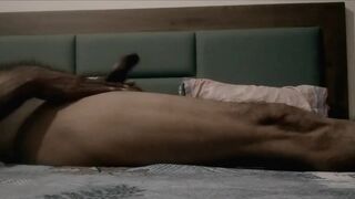 Bedroom in the night night dress with dick play