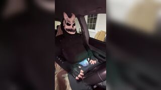 taking a major risk and using my car for a toilet, and cum all over myself