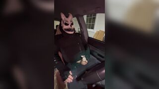 taking a major risk and using my car for a toilet, and cum all over myself