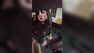 taking a major risk and using my car for a toilet, and cum all over myself - 6 image