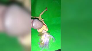 I masturbate to the cute face of a slut doll.