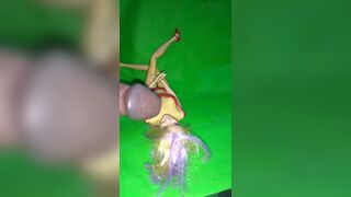 I masturbate to the cute face of a slut doll.