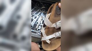 bought dirty sandals from Facebook marketplace