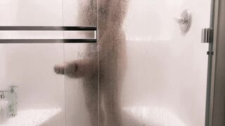 Playing with my Monster Cock in the Shower - 12 image