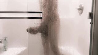 Playing with my Monster Cock in the Shower - 13 image