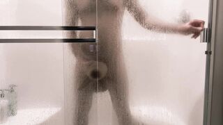 Playing with my Monster Cock in the Shower - 14 image