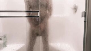Playing with my Monster Cock in the Shower - 15 image