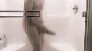 Playing with my Monster Cock in the Shower - 6 image