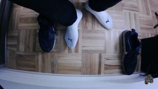 Filmed under the desk