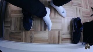 Filmed under the desk