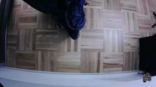 Filmed under the desk