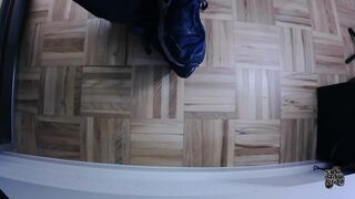 Filmed under the desk