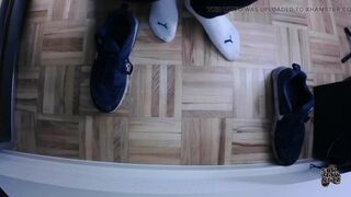 Filmed under the desk