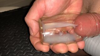 Small Penis Cumming In A Little Bottle - 1 image