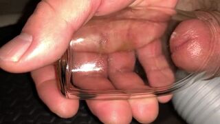 Small Penis Cumming In A Little Bottle - 5 image