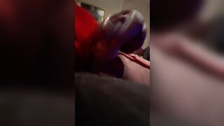 Drubbing into a fuck-rubber