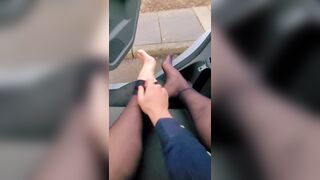 i cum through my tights while groaning loudly in the car