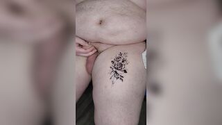 Chub applies fake tattoos stripped - 8 image