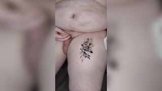 Chub applies fake tattoos stripped - 8 image