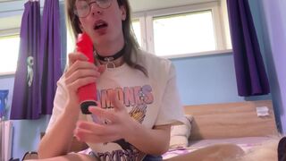 Slut femboy with massive dildos - 3 image