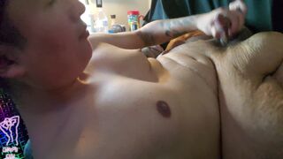 Latino Guy w Uncommon Disability Opens Throat for Jizz Flow