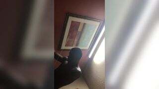 Bottom takes Tops Bareback Cock in Flint motel room - 9 image