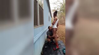 Keyybhadd pumping dicklovely outside.