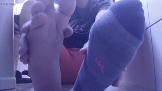 PERSPIRED SOCKS AND SOLES AFTER A LENGTHY DAY OF WORK - 10 image