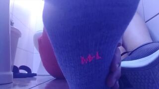 PERSPIRED SOCKS AND SOLES AFTER A LENGTHY DAY OF WORK - 4 image