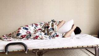 Immoral Japanese chaps rubbing their cocks on the ottoman. - 6 image