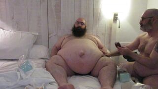 Writerhorny and Nanferplus71feed me doughnuts on a blissful morning.