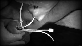 Cock Urethral Multiple Sounding and Dilator Place In and Stuffing. Darksome & White. Great audiotrack - 4 image