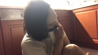 Self foot worship getting into it take up with the tongue my soles