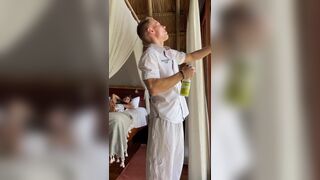 Carlos Effort & Elio Chalamet Engulfing Every Other In The Hotel Room - 3 image