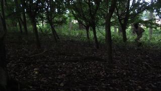 outdoor bare jogging , beginning to end