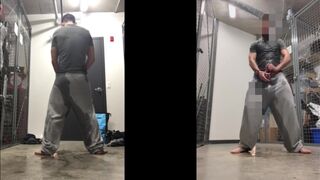 Butt filled with buttplugs in public, pissing and cumming - 2 image