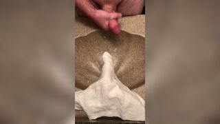 Using lotion to masterbate, look at that thick load at the end ! - 7 image