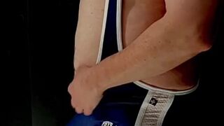 Ximd9000 large stomach in singlet with bulge jacks off - 13 image